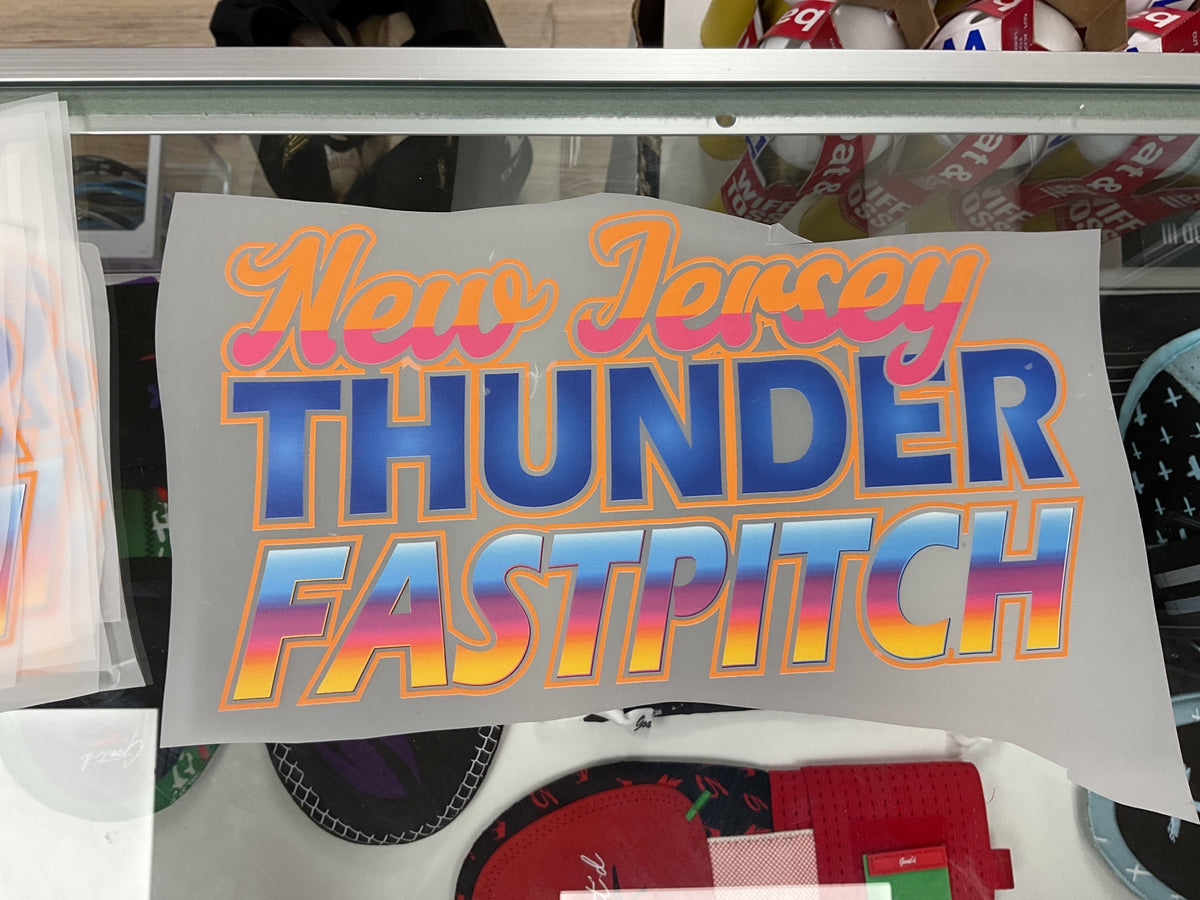 New Jersey thunder fastpitch - T-shirt print (large)  image 0