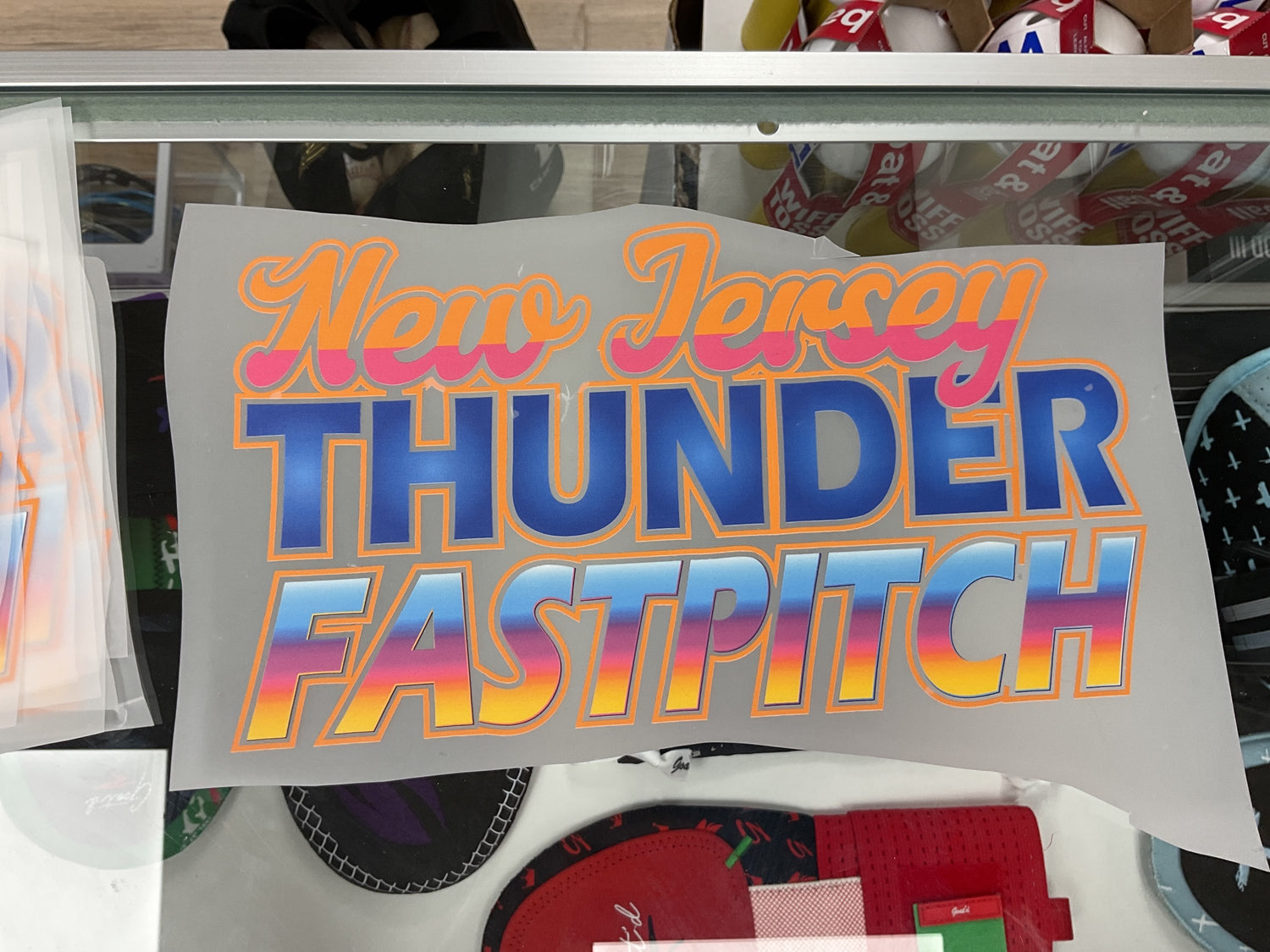 New Jersey thunder fastpitch - T-shirt print (large)  image 0
