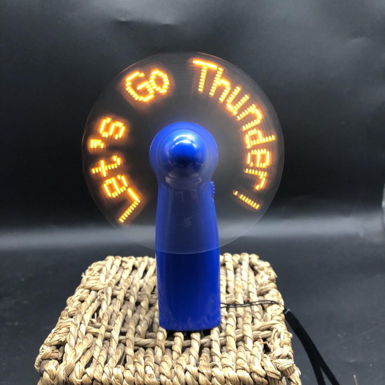2025 'Lets go Thunder' Battery Powered Fan image 0